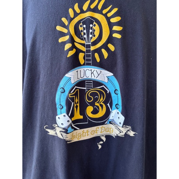 Lucky 13‎ Light of Day 2013 Concert Tour T-Shirt Asbury Park NJ Rock Music Tee - Picture 2 of 6